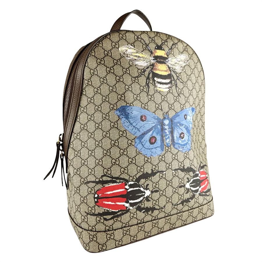 GUCCI（グッチ） リュック GGスプリームキャンバス ブラウン