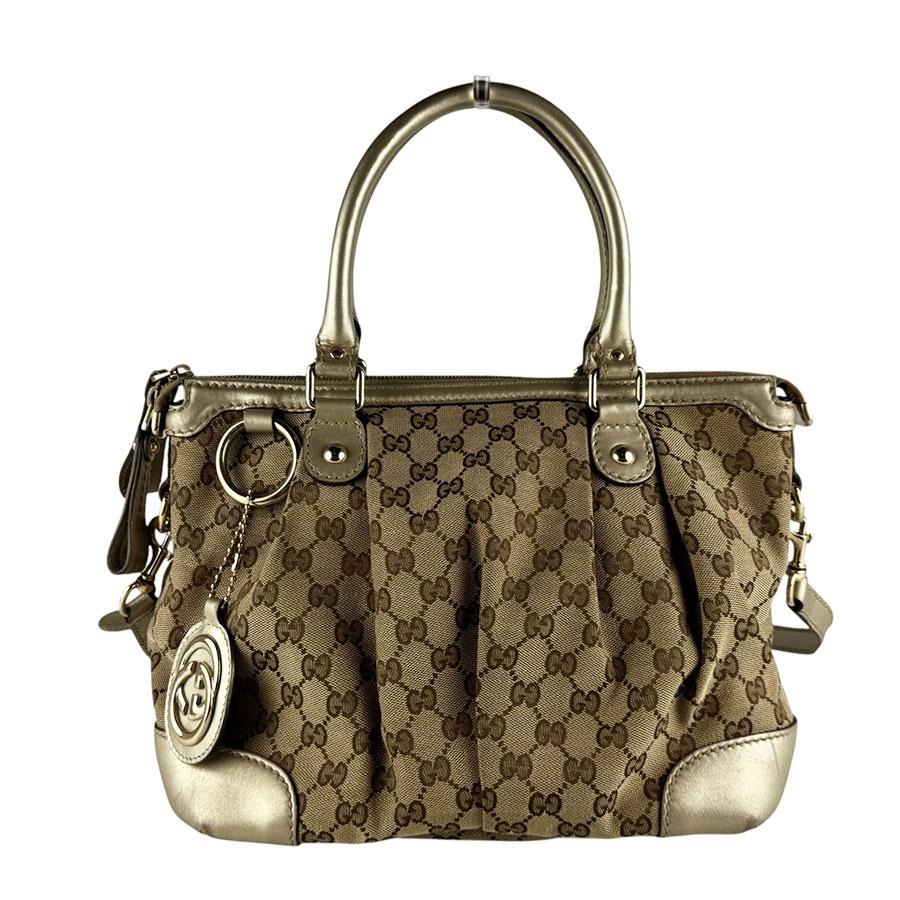 GUCCI（グッチ） ショルダーバッグ ハンドバッグ GGキャンバス/レザー
