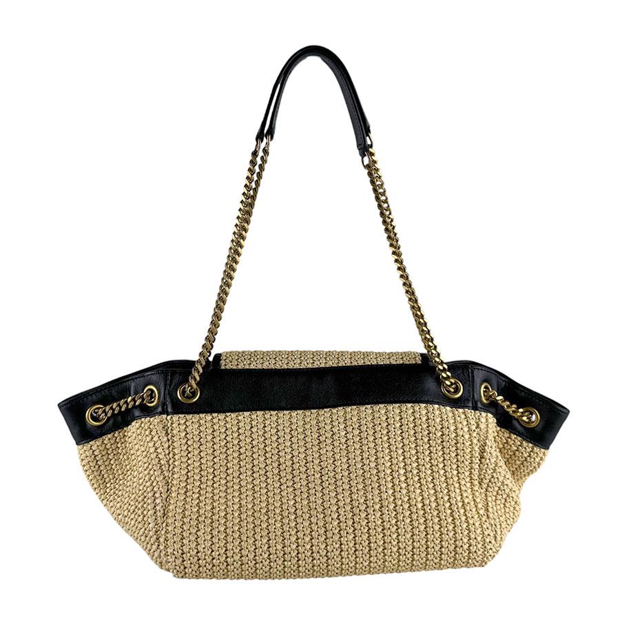 サンローラン SAINT LAURENT ショルダーバッグ ノリータ ラフィア