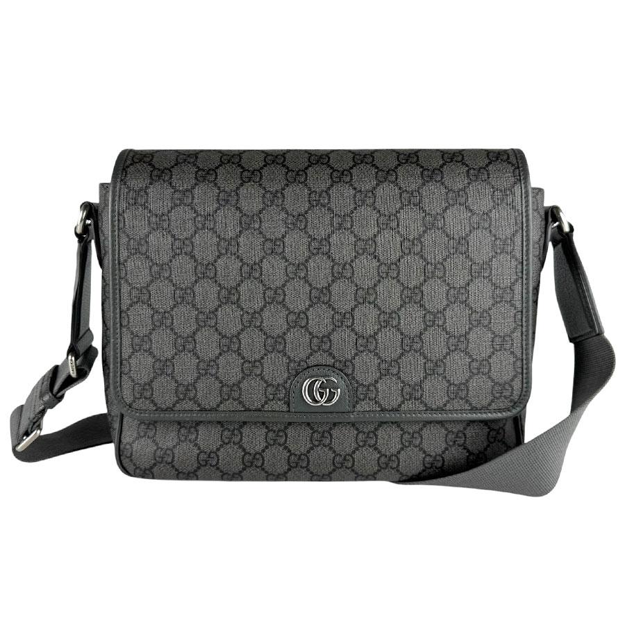 GUCCI（グッチ） ショルダーバッグ GGスプリームキャンバス グレー