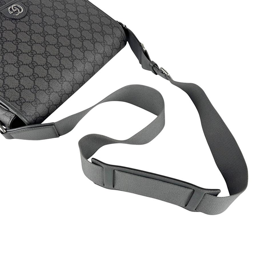 GUCCI（グッチ） ショルダーバッグ GGスプリームキャンバス グレー