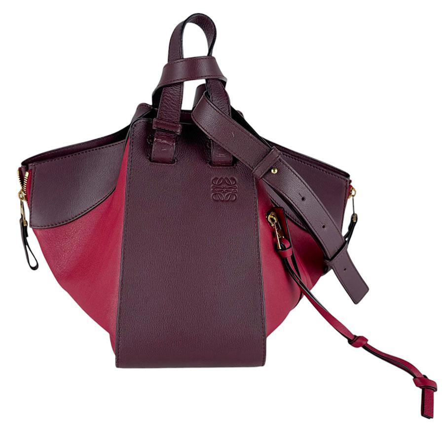 LOEWE（ロエベ） ショルダーバッグ ハンモック レザー レッド/ボルドー