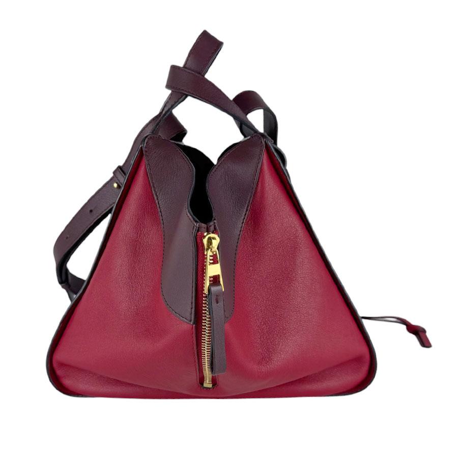 LOEWE（ロエベ） ショルダーバッグ ハンモック レザー レッド/ボルドー