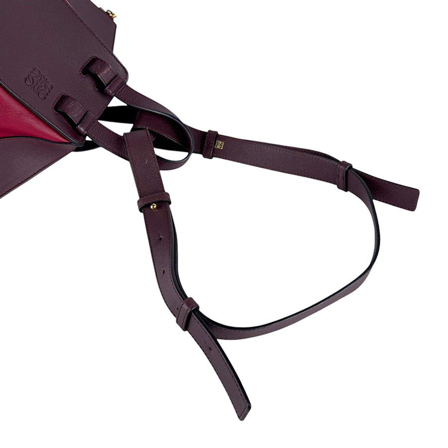 LOEWE（ロエベ） ショルダーバッグ ハンモック レザー レッド/ボルドー