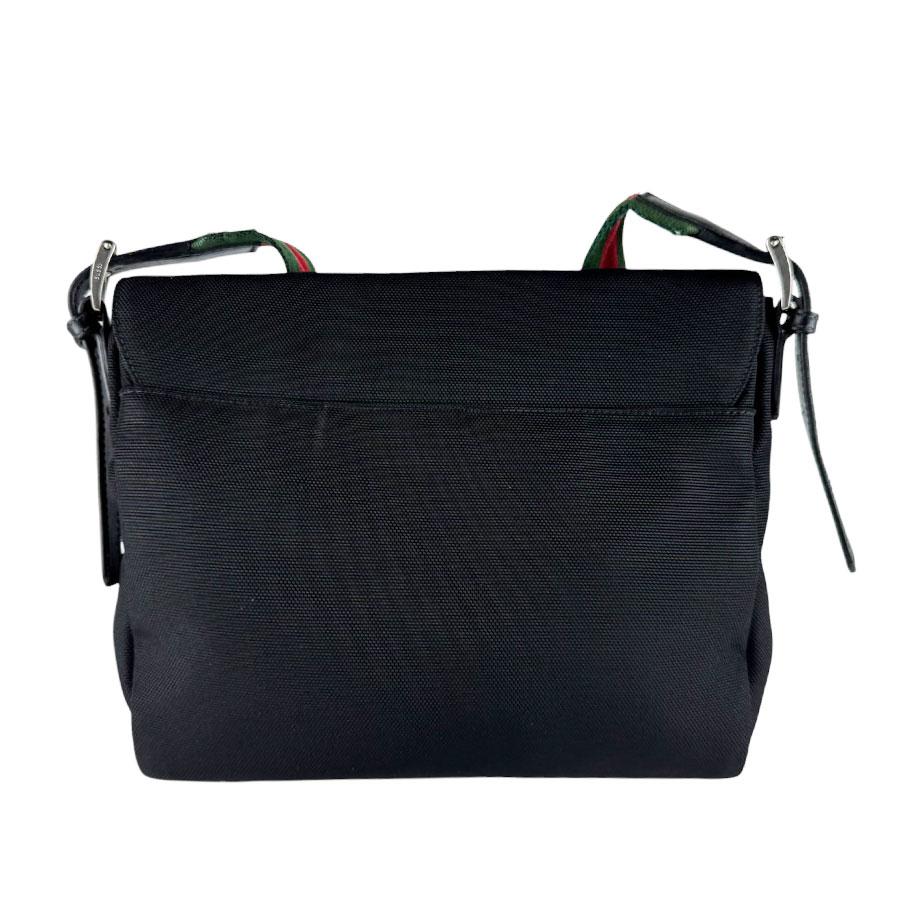 GUCCI（グッチ） ショルダーバッグ キャンバス ブラック/グリーン
