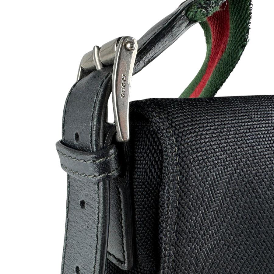 GUCCI（グッチ） ショルダーバッグ キャンバス ブラック/グリーン