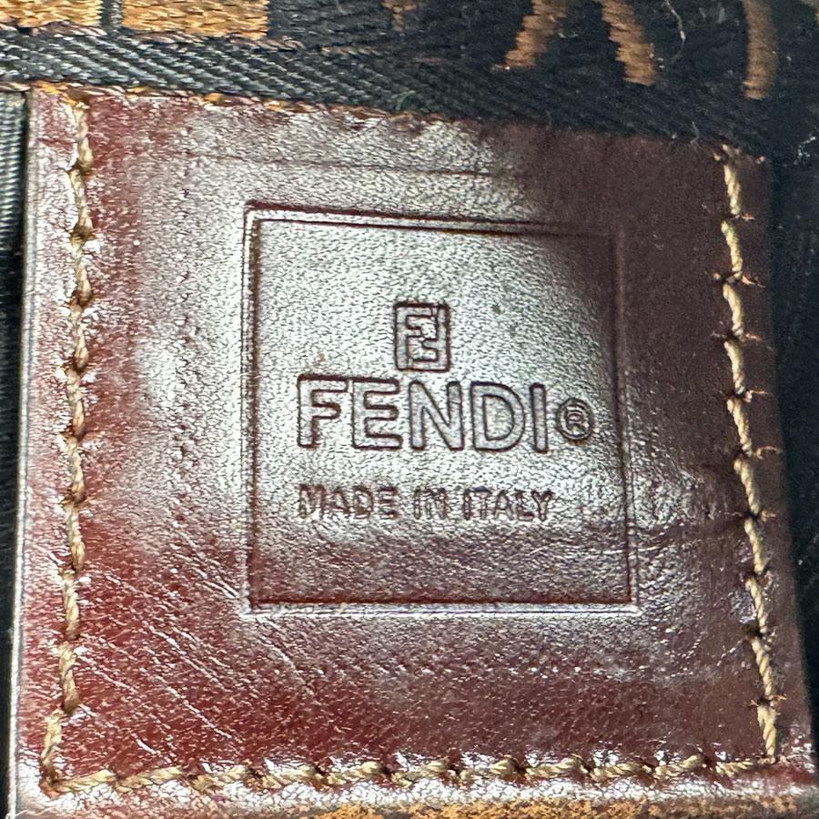 FENDI（フェンディ） ハンドバッグ ズッカ ナイロンキャンバス カーキ