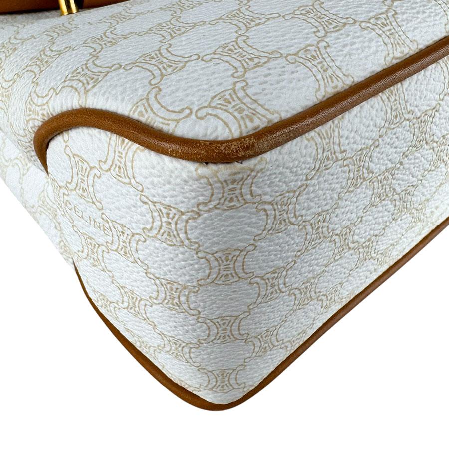 CELINE マカダム柄 サークルハンドル コーティングキャンバス　ヴィンテージ CELINE（セリーヌ） ハンドバッグ ヴィンテージ マカダム PVC