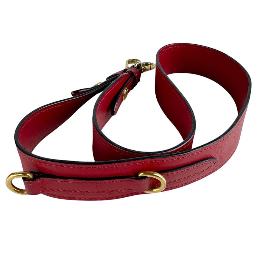 【PRADA】ショルダーバッグ　エティケット　レザー　レッド PRADA（プラダ） ハンドバッグ ショルダーバッグ レザー レッド