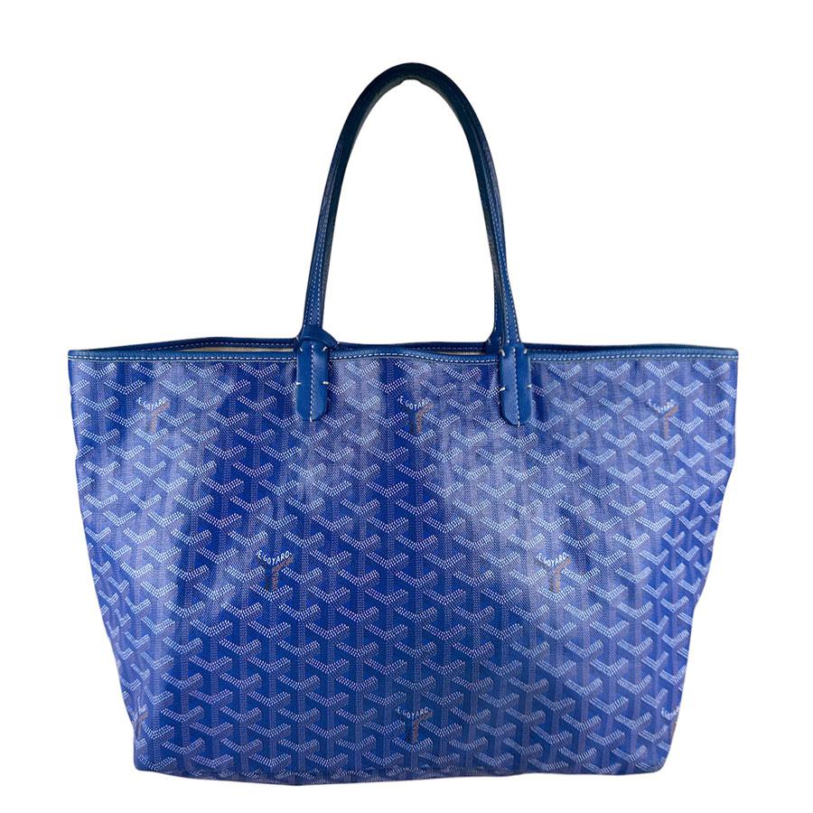 GOYARD（ゴヤール） トートバッグ サンルイ PM PVC/レザー ブルー