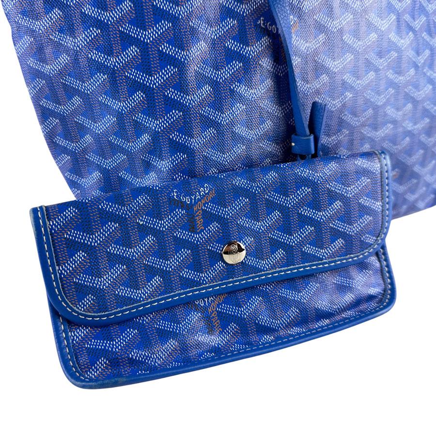 GOYARD（ゴヤール） トートバッグ サンルイ PM PVC/レザー ブルー