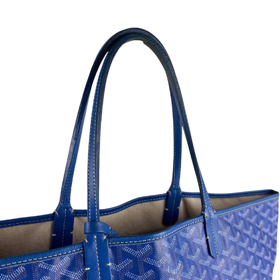 GOYARD（ゴヤール） トートバッグ サンルイ PM PVC/レザー ブルー