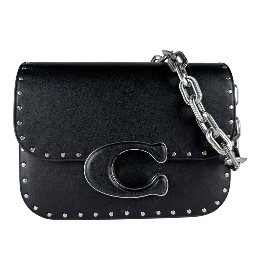 COACH（コーチ） ショルダーバッグ レザー/メタル ブラック/シルバー