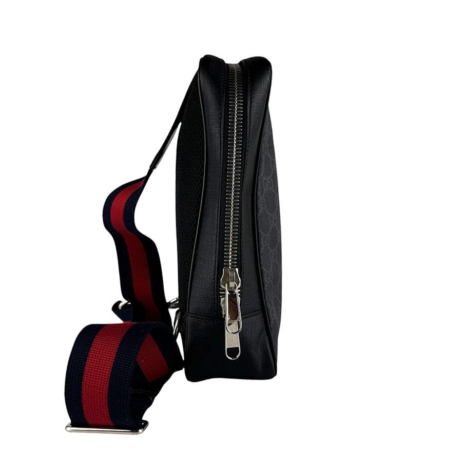 GUCCI（グッチ） ボディバッグ GGスプリームキャンバス ブラック