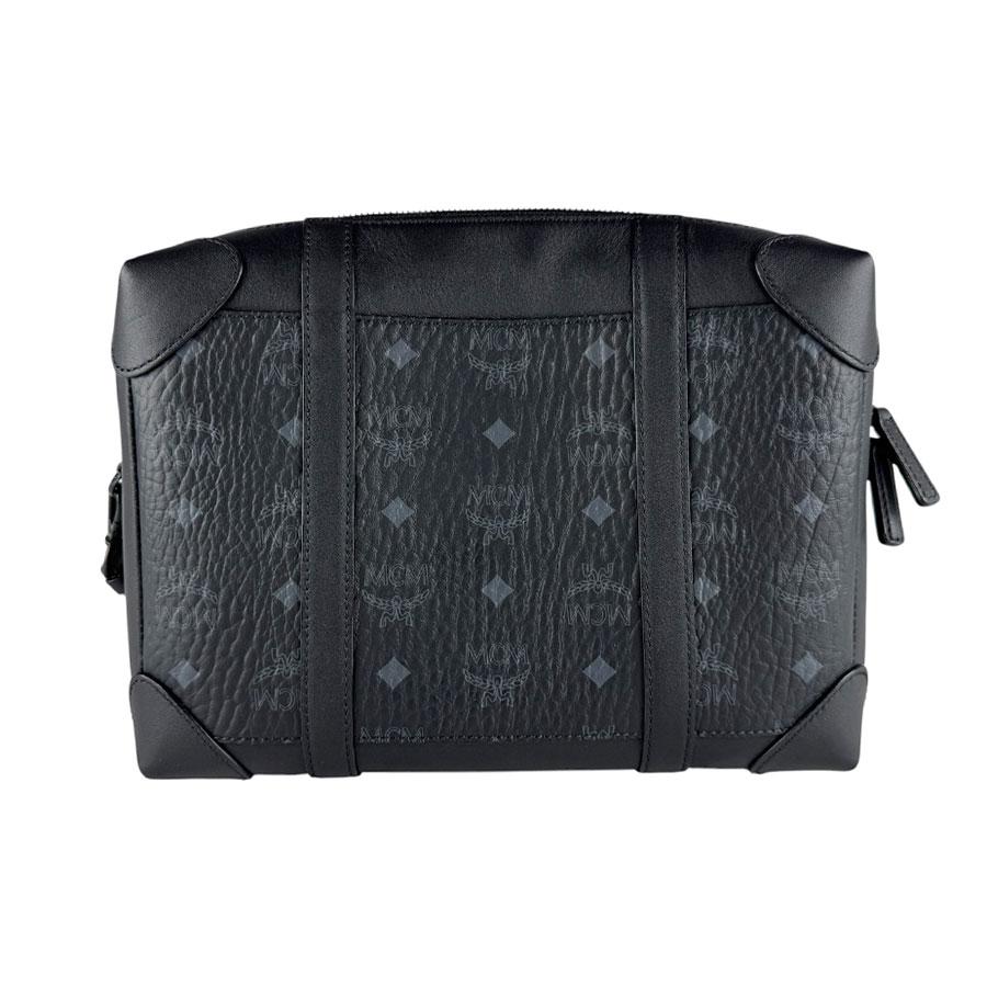MCM エムシーエム ボディバッグ ウエストバッグ ブラック レザー ロゴ 本革 MCM（エムシーエム） エム シー エム ショルダーバッグ レザー