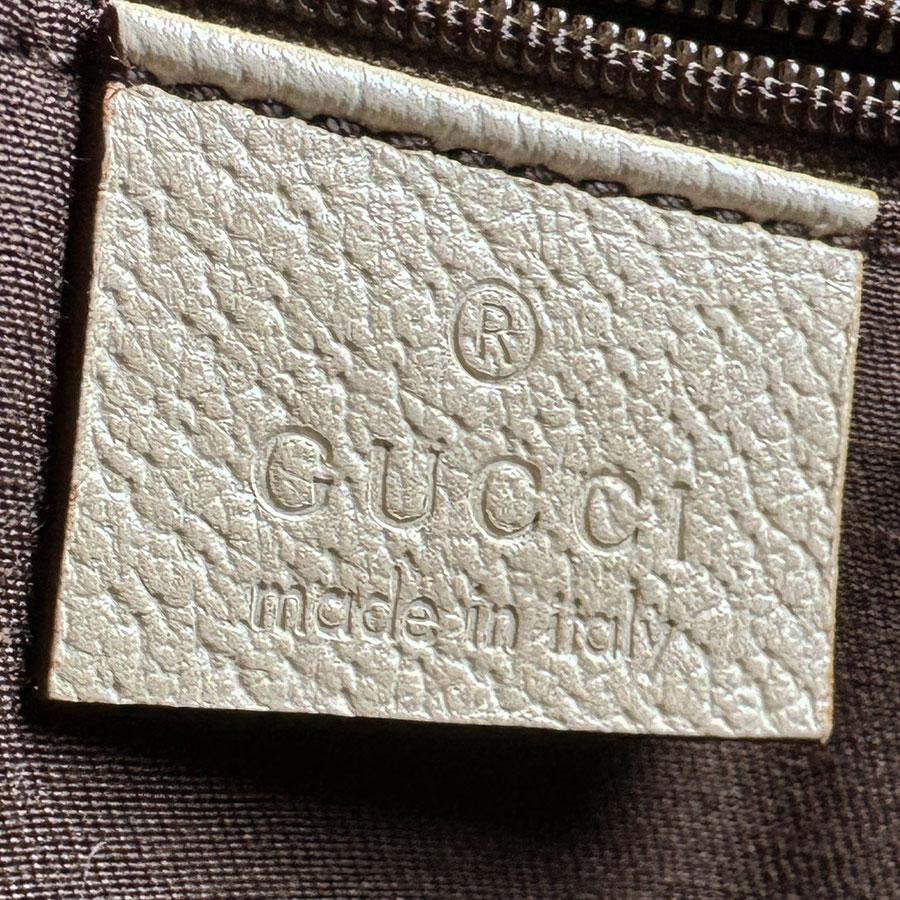 GUCCI（グッチ） ハンドバッグ キャンバス/レザー アイボリー/ブラウン