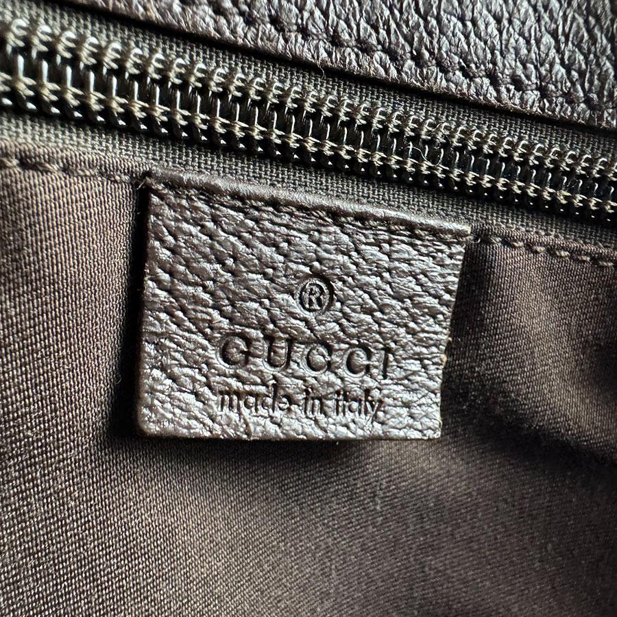 GUCCI（グッチ） ショルダーバッグ GGキャンバス/レザー ブラウン