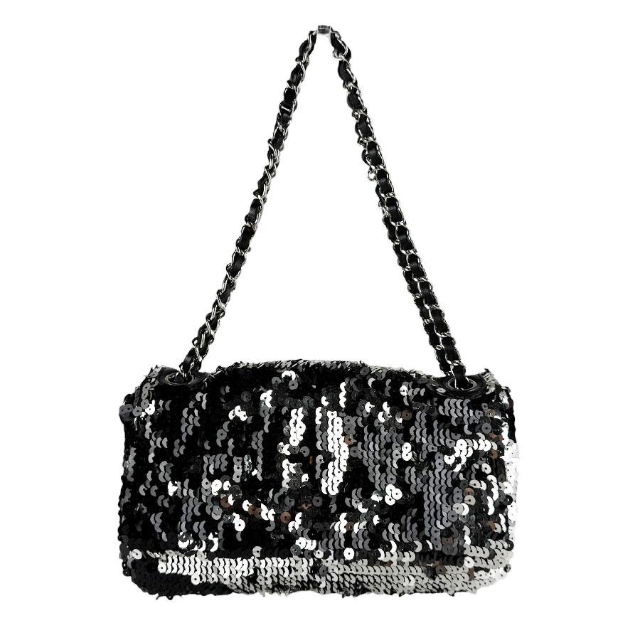 CHANEL（シャネル） ショルダーバッグ スパンコール/レザー ブラック