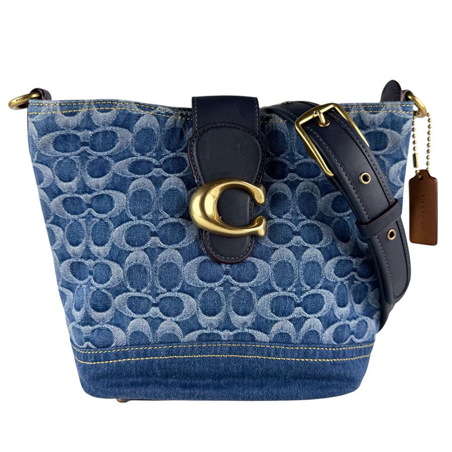 COACH（コーチ） ショルダーバッグ 2Way Bag デニム/レザー ブルー