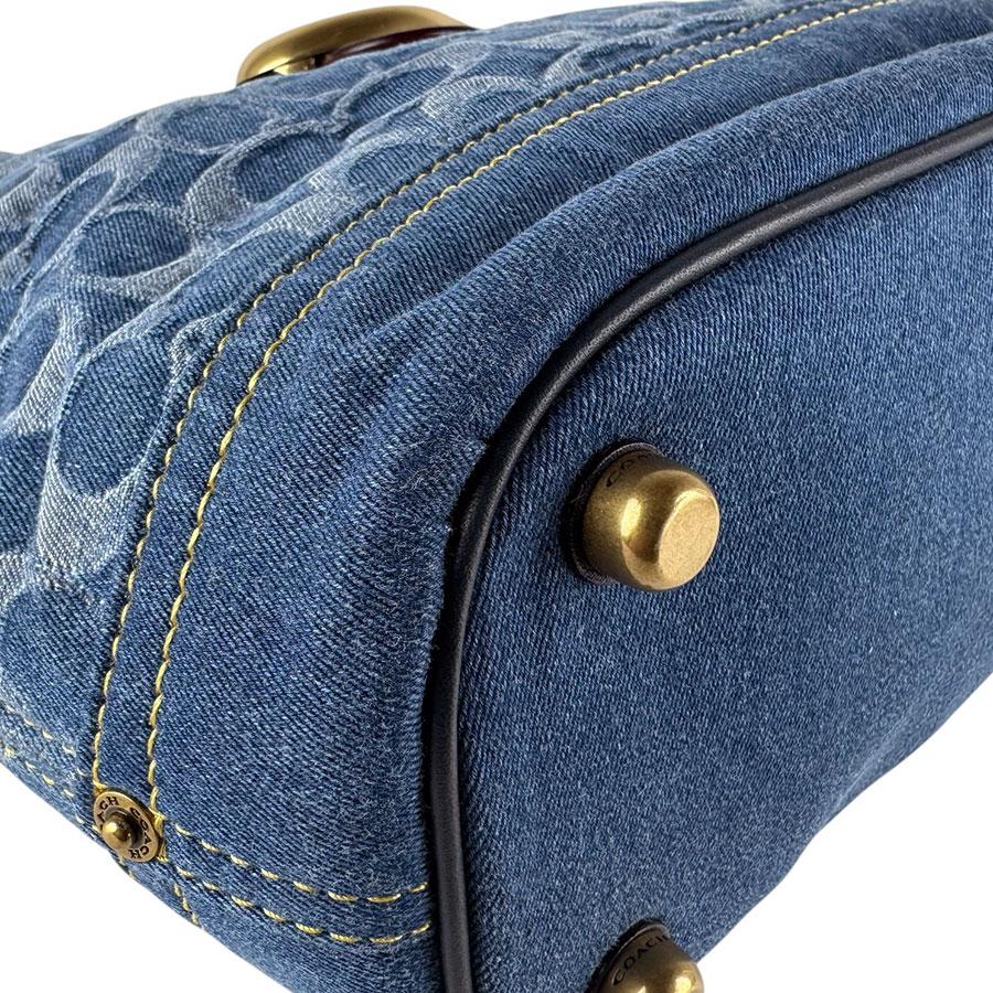 COACH（コーチ） ショルダーバッグ 2Way Bag デニム/レザー ブルー