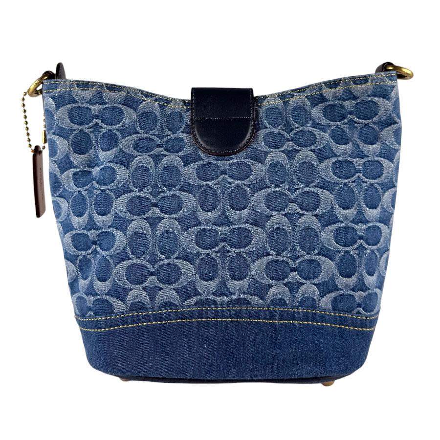 COACH（コーチ） ショルダーバッグ 2Way Bag デニム/レザー ブルー