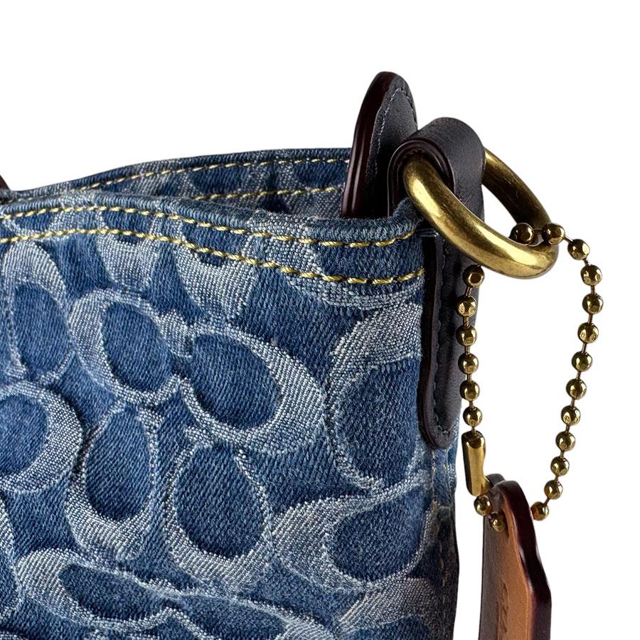 COACH（コーチ） ショルダーバッグ 2Way Bag デニム/レザー ブルー