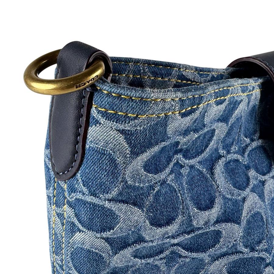 COACH（コーチ） ショルダーバッグ 2Way Bag デニム/レザー ブルー