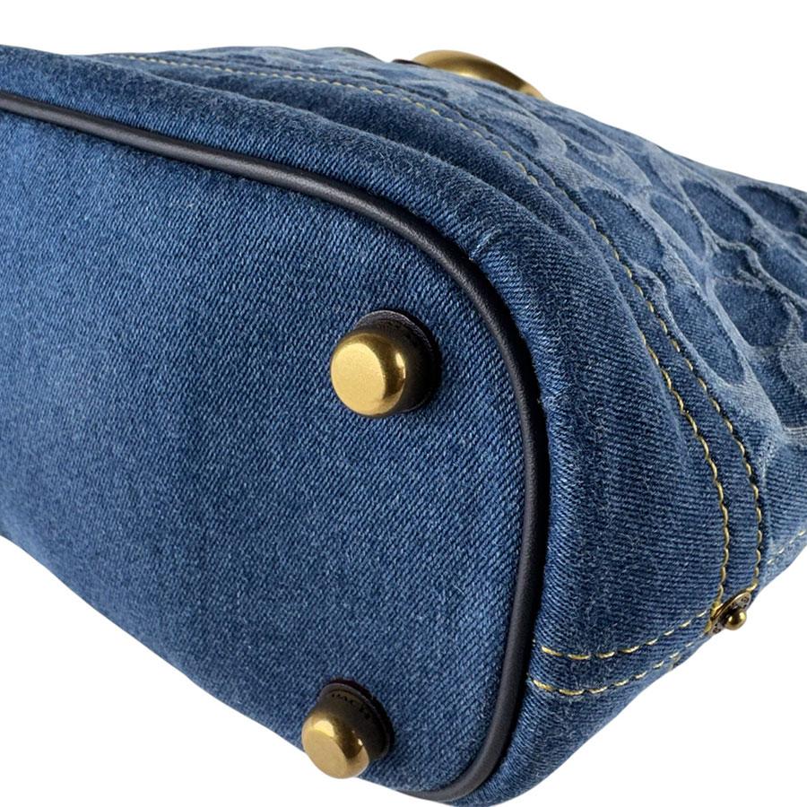 COACH（コーチ） ショルダーバッグ 2Way Bag デニム/レザー ブルー