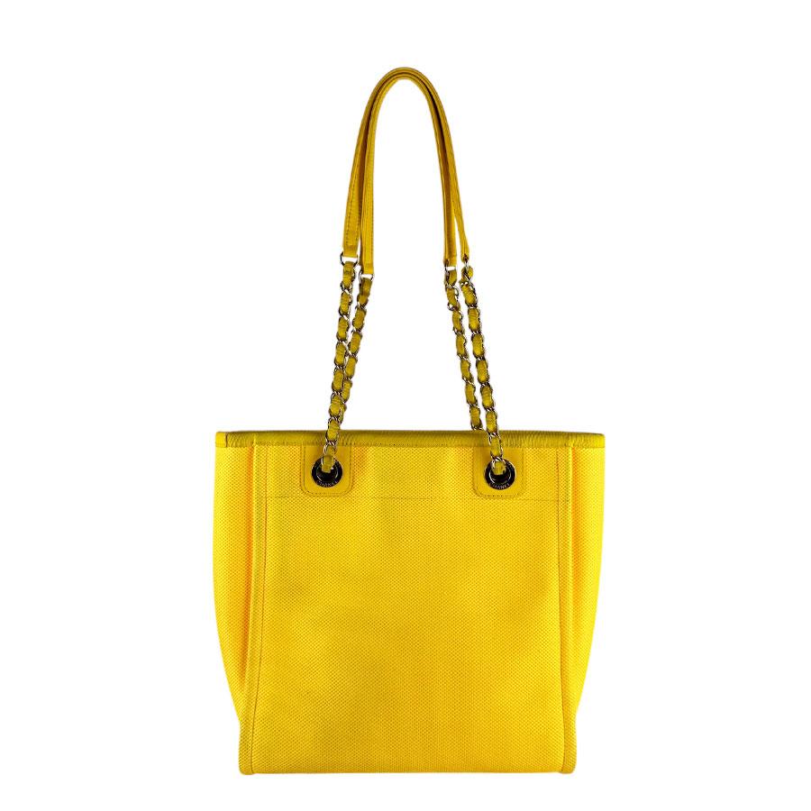 CHANEL（シャネル） ハンドバッグ ドーヴィルPM キャンバス イエロー