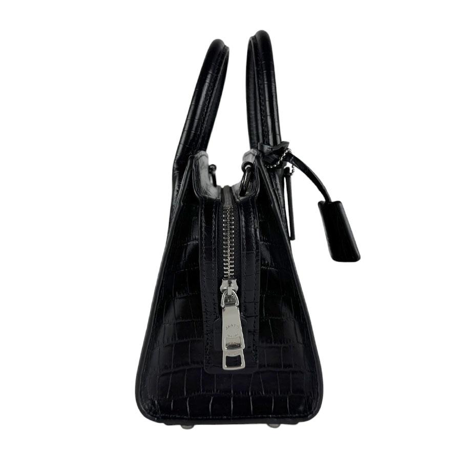 coach 黒　ハンドバッグ COACH（コーチ） ハンドバッグ ショルダーバッグ 型押しレザー