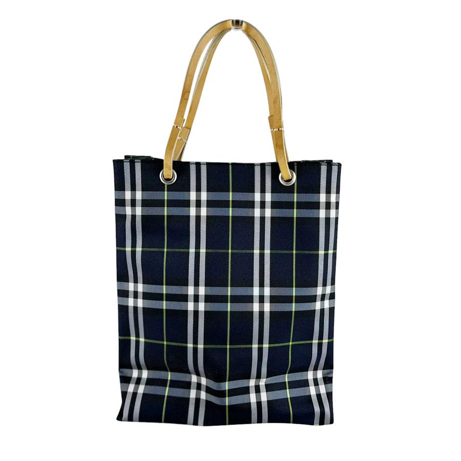 バーバリー　 ハンドバッグ　ネイビー BURBERRY（バーバリー） ハンドバッグ ナイロンキャンバス ネイビー
