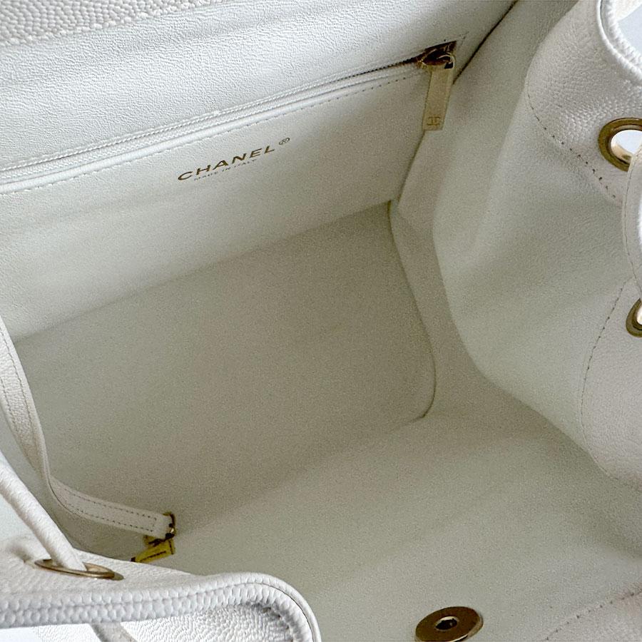 CHANEL（シャネル） リュック キャビアスキンレザー アイボリー
