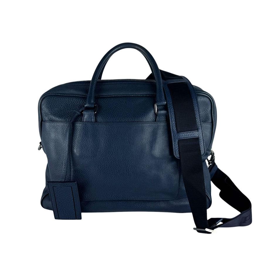 PRADA（プラダ） ハンドバッグ ショルダーバッグ レザー ネイビー