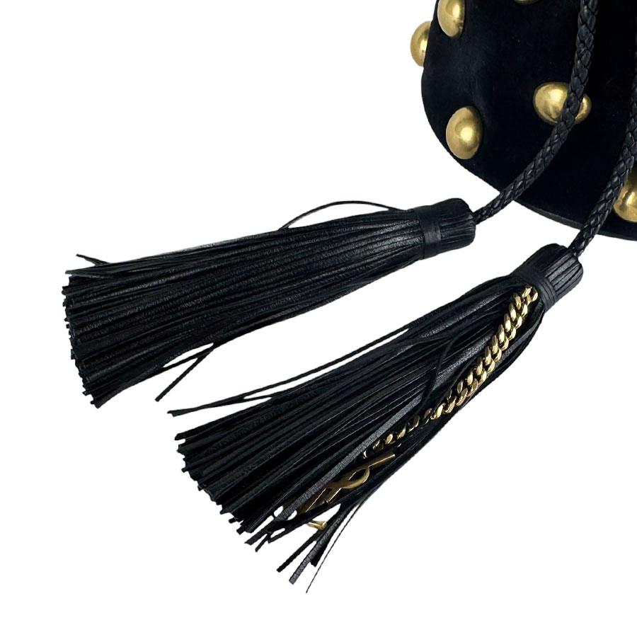 SAINT LAURENT スエード ショルダーバッグ タッセル サンローラン SAINT LAURENT ショルダーバッグ スエード/メタル
