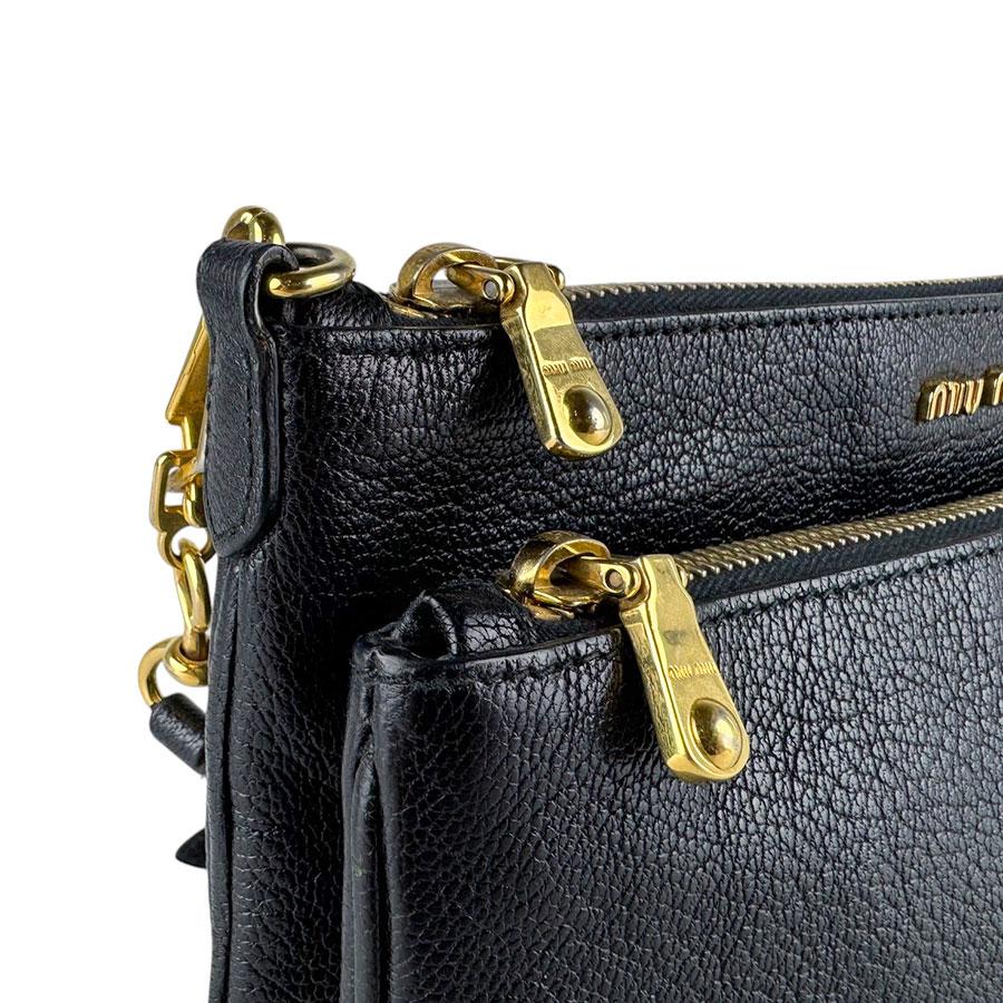 miu miu（ミュウミュウ） ショルダーバッグ レザー ブラック