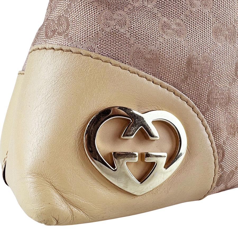 GUCCI（グッチ） ショルダーバッグ GGキャンバス メタリックピンク
