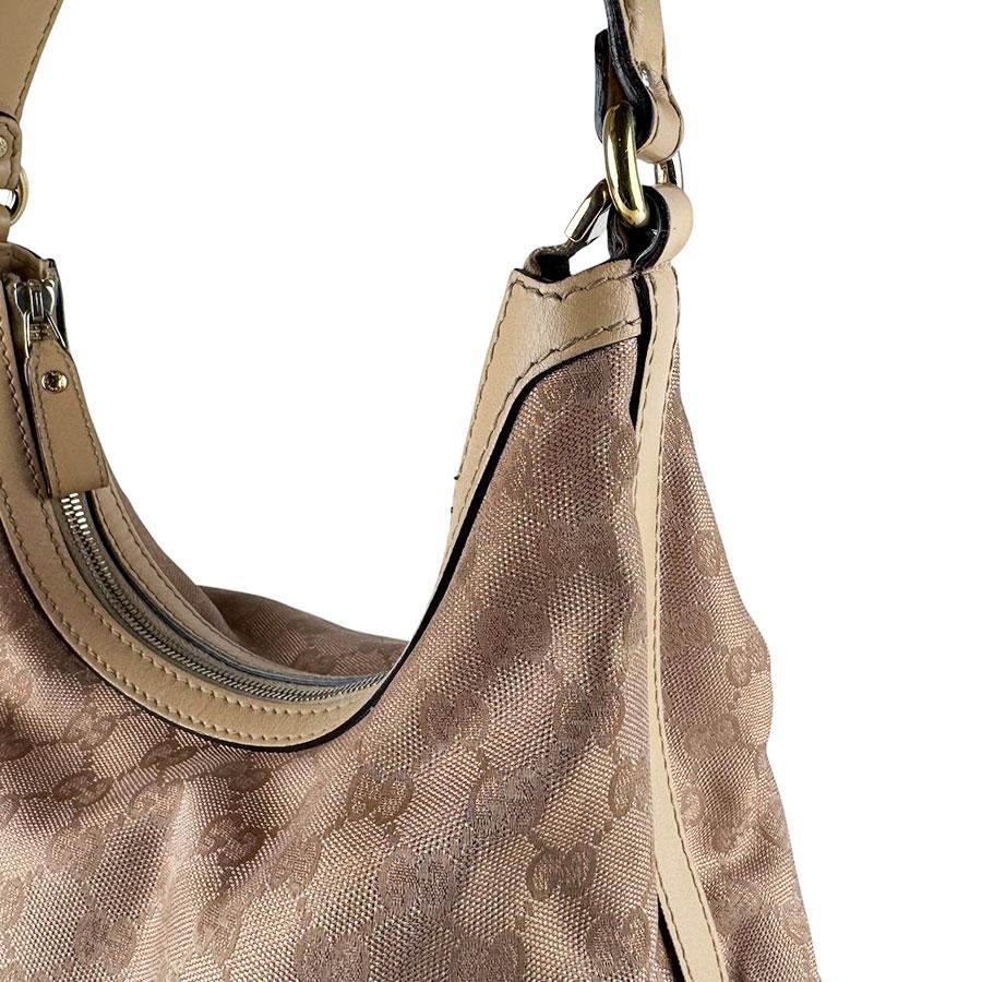 GUCCI（グッチ） ショルダーバッグ GGキャンバス メタリックピンク
