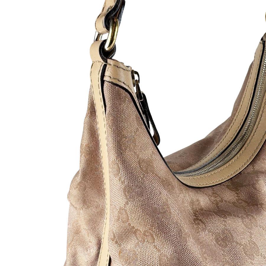 GUCCI（グッチ） ショルダーバッグ GGキャンバス メタリックピンク