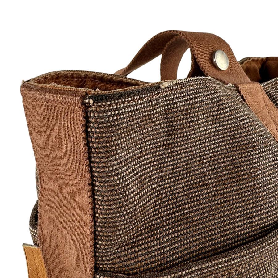 HERMES（エルメス） ハンドバッグ サクソーMM トワルアッシュ ブラウン
