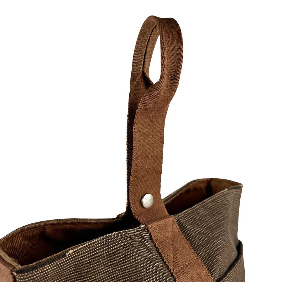 HERMES（エルメス） ハンドバッグ サクソーMM トワルアッシュ ブラウン