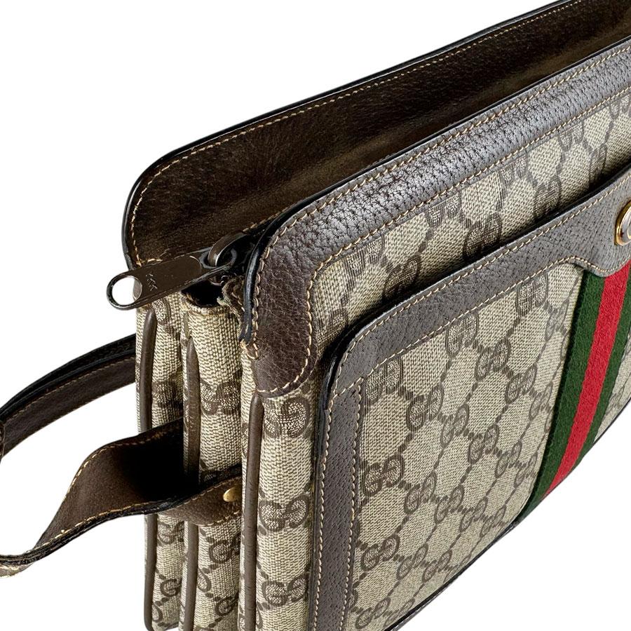 GUCCI（グッチ） ショルダーバッグ GGスプリームキャンバス ブラウン