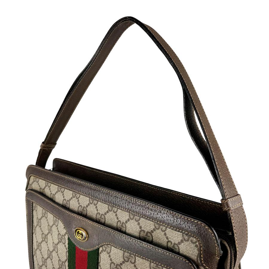 GUCCI（グッチ） ショルダーバッグ GGスプリームキャンバス ブラウン