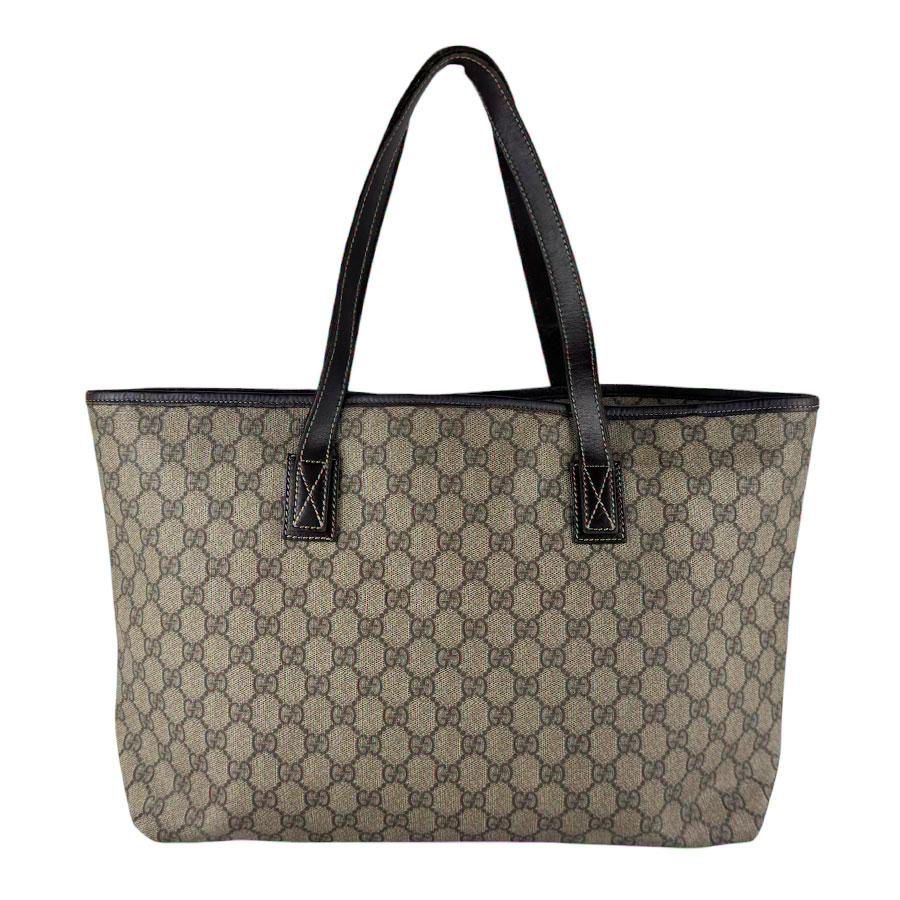 美品 GUCCI GGスプリーム トートバッグ ブラウン A4 GUCCI（グッチ） トートバッグ GGスプリームキャンバス/レザー