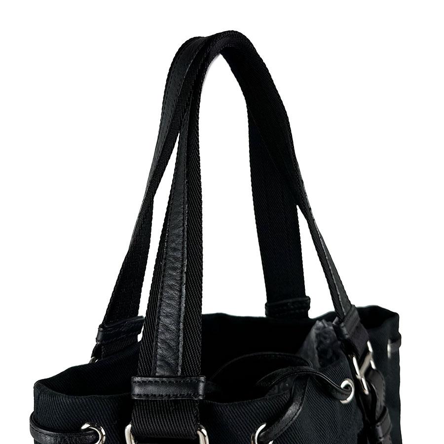 サンローラン SAINT LAURENT ハンドバッグ キャンバス ブラック