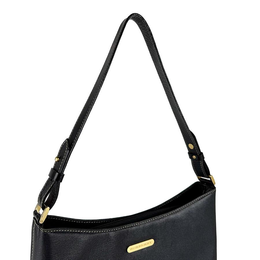 BURBERRY（バーバリー） ショルダーバッグ レザー ブラック : ブランド