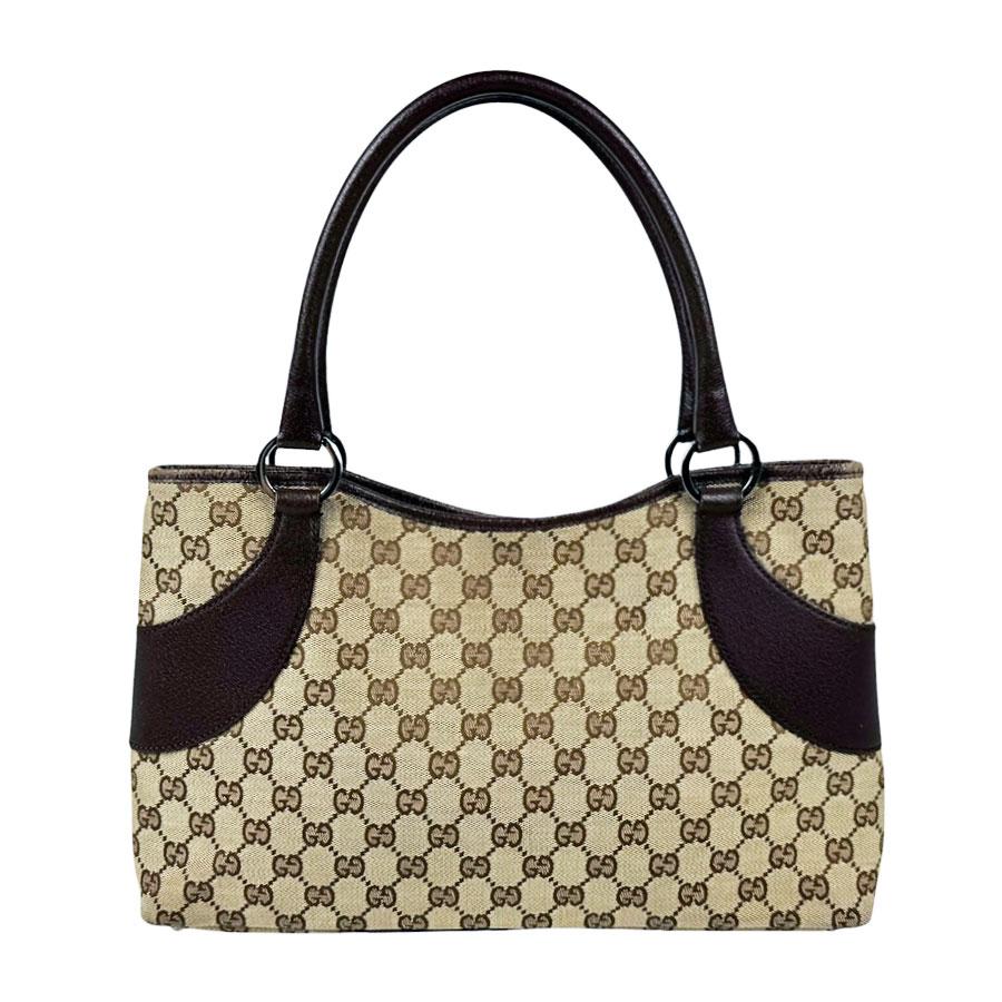 GUCCI（グッチ） ハンドバッグ GGキャンバス/レザー ブラウン