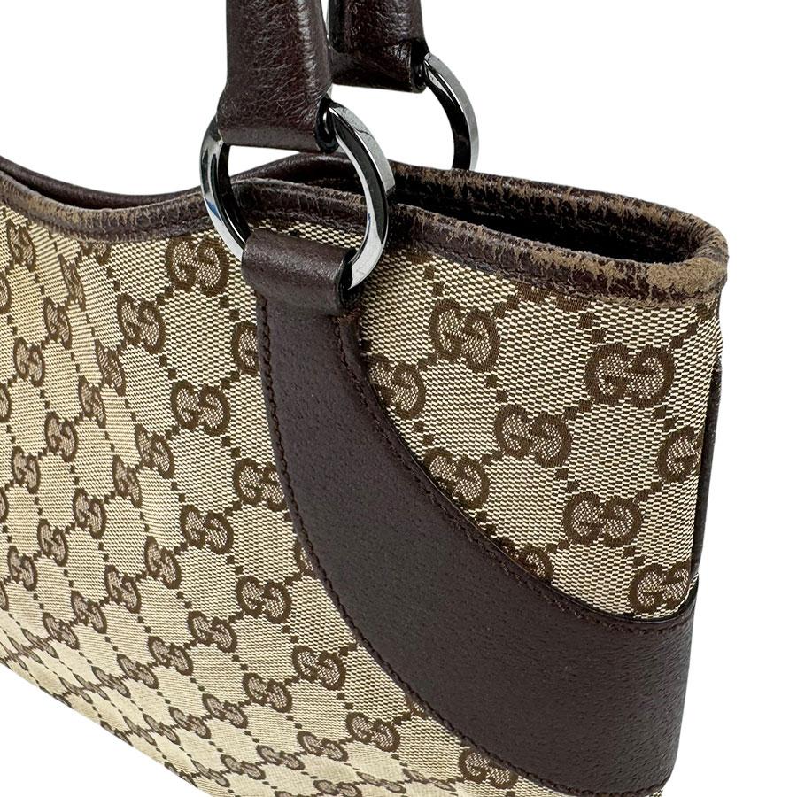 GUCCI（グッチ） ハンドバッグ GGキャンバス/レザー ブラウン