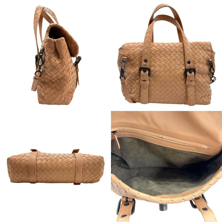 ボッテガヴェネタ ハンドバッグ イントレチャート ターンロック ブラウン ボッテガヴェネタ BOTTEGAVENETA ハンドバッグ ショルダーバッグ