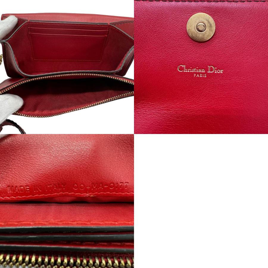 クリスチャンディオール Christian Dior 長財布 クラッチバッグ レザー
