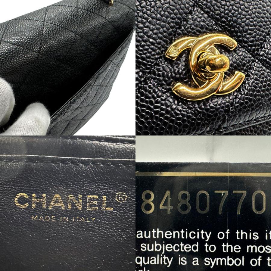CHANEL（シャネル） ハンドバッグ キャビアスキンレザー ブラック